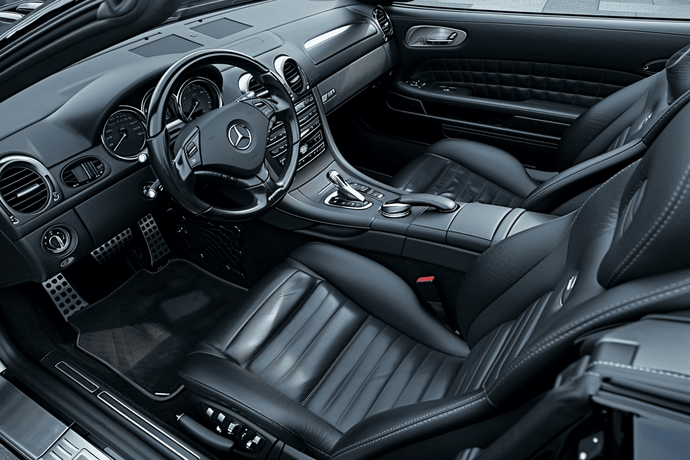 Picture of a freshly detailed car interior